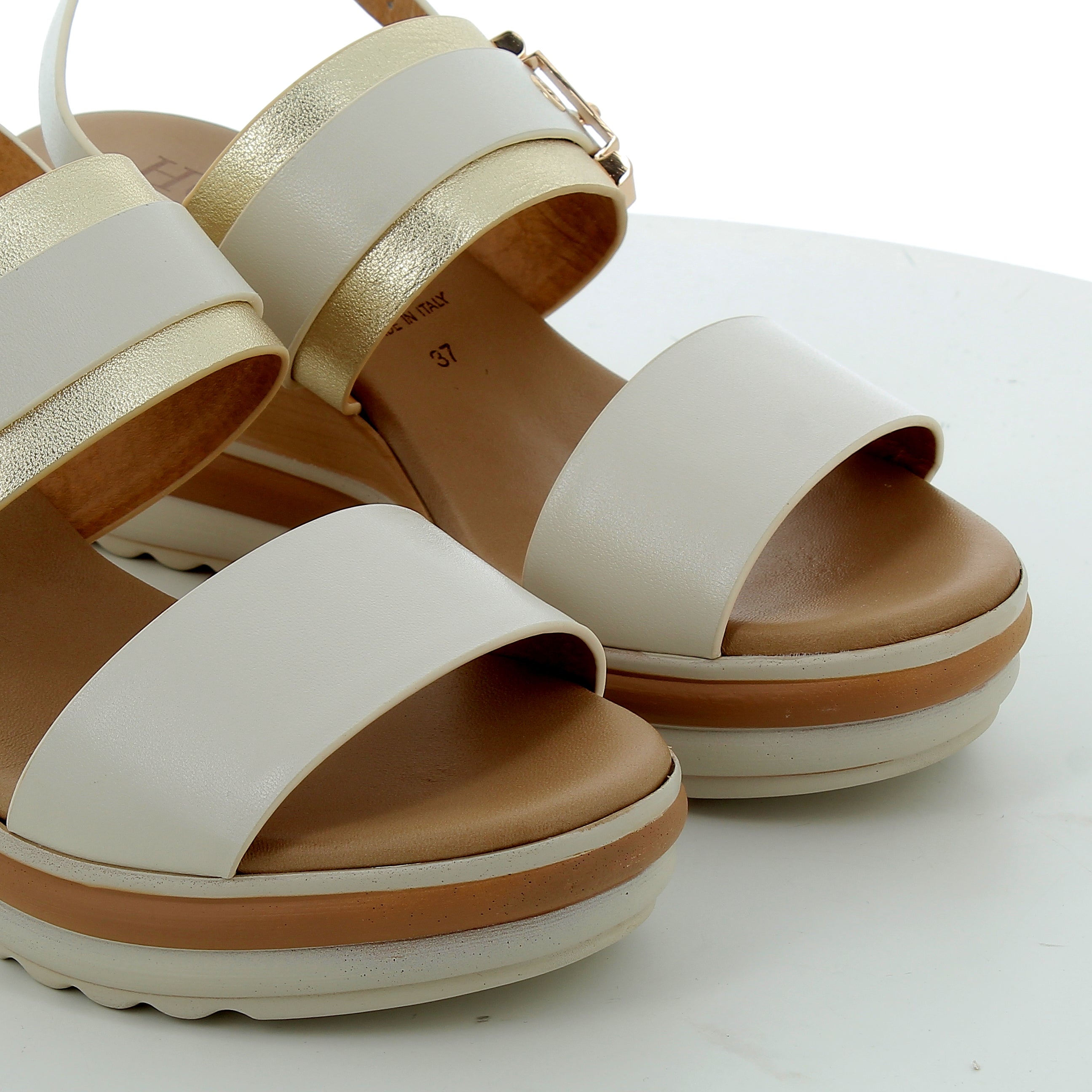 Hodea women's shoes 20238LRP25 IVORY PLATINUM