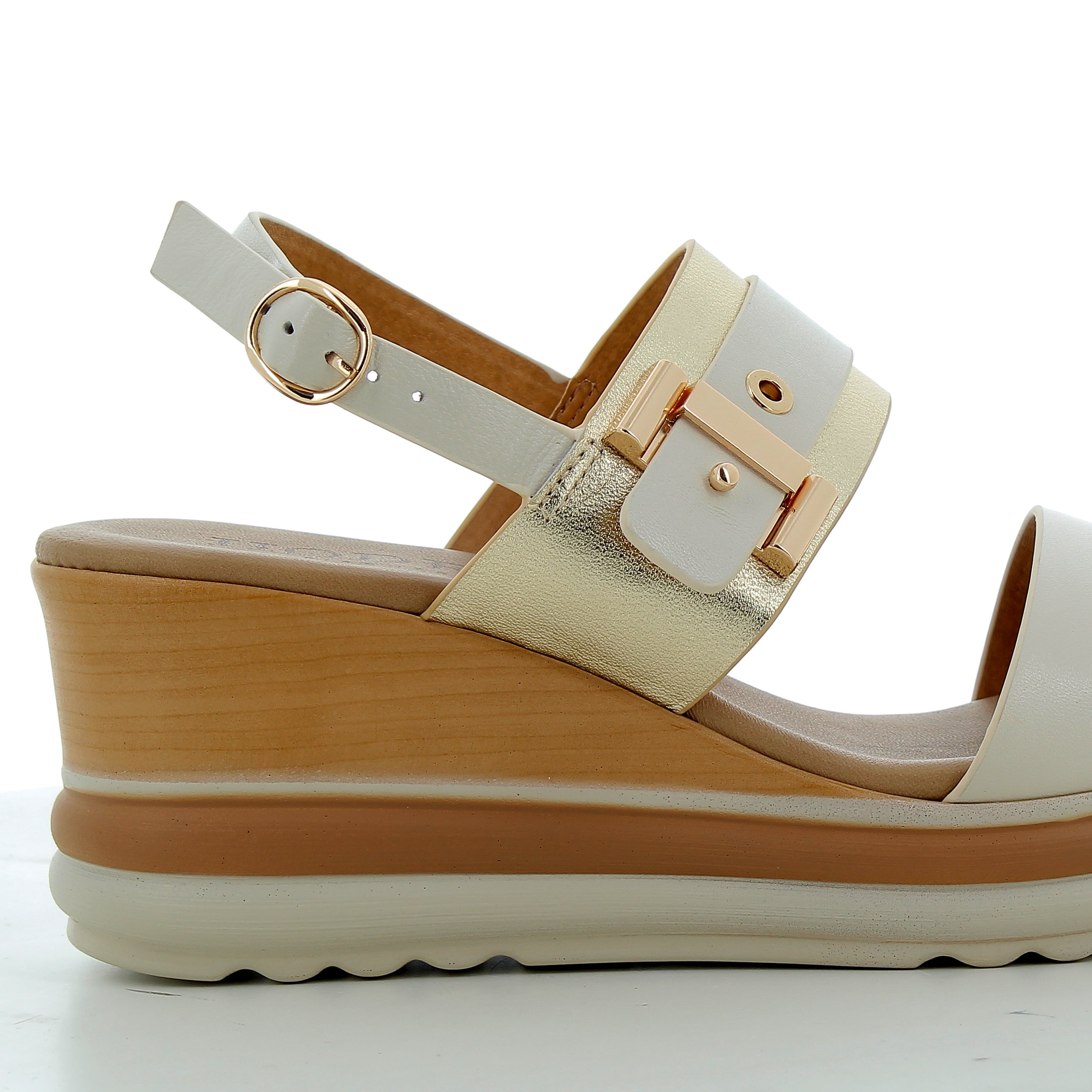 Hodea women's shoes 20238LRP25 IVORY PLATINUM