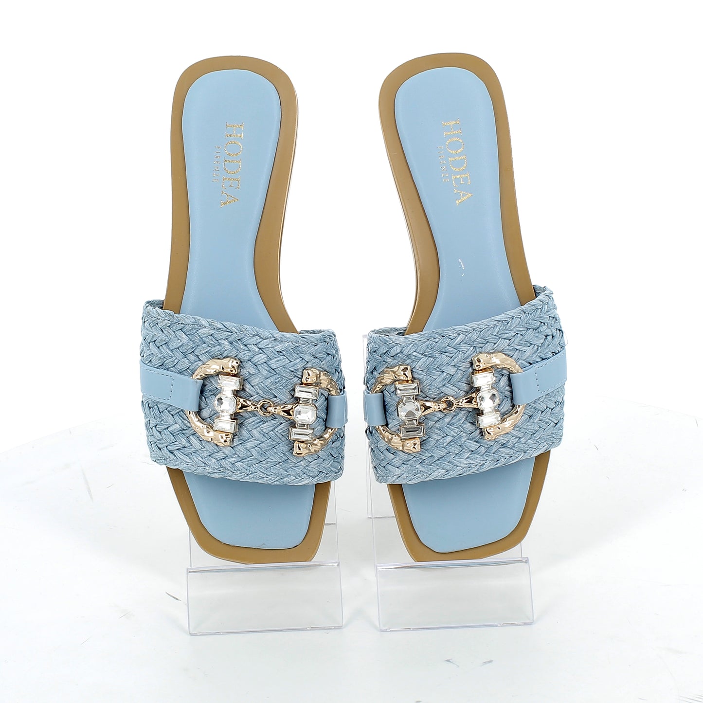 Scarpe Hodea donna 2520XSP25 RAFFIA CIELO