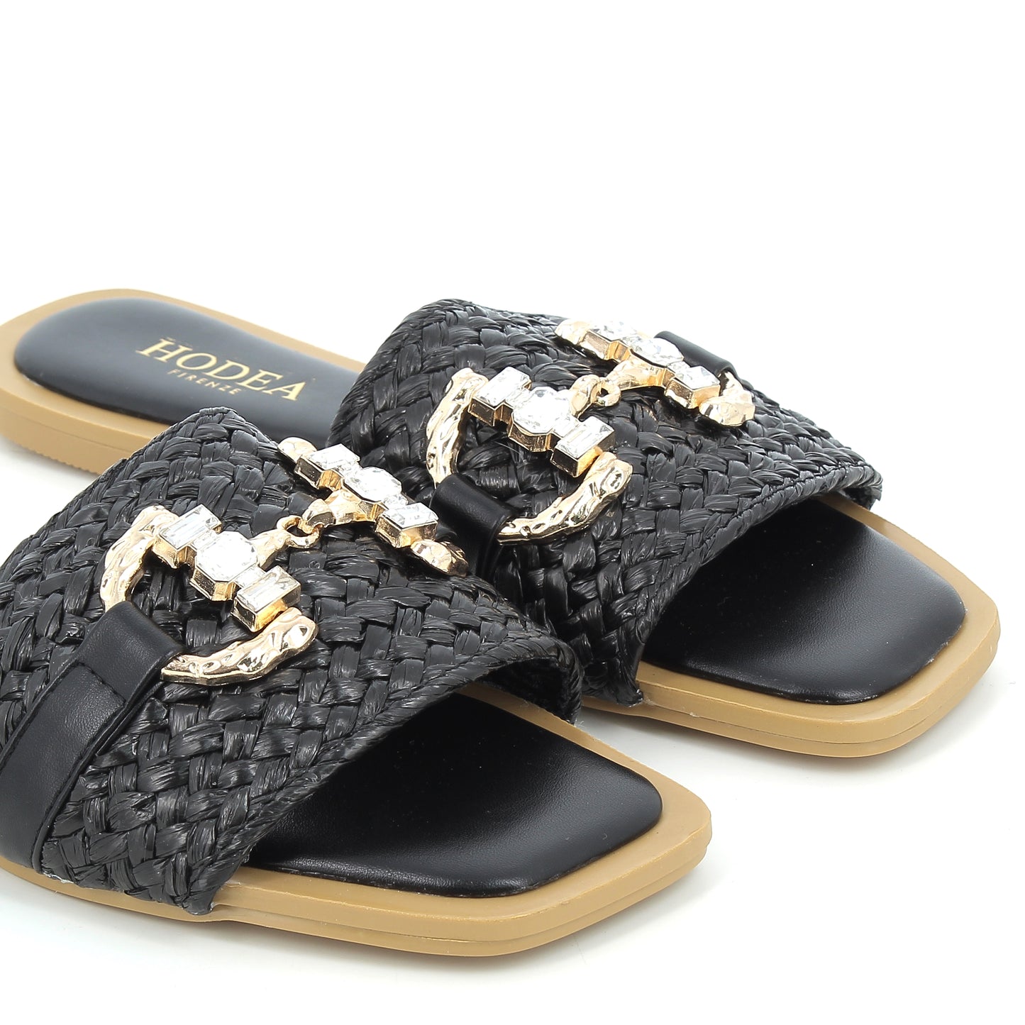 Scarpe Hodea donna 2520XSP25 RAFFIA NERO