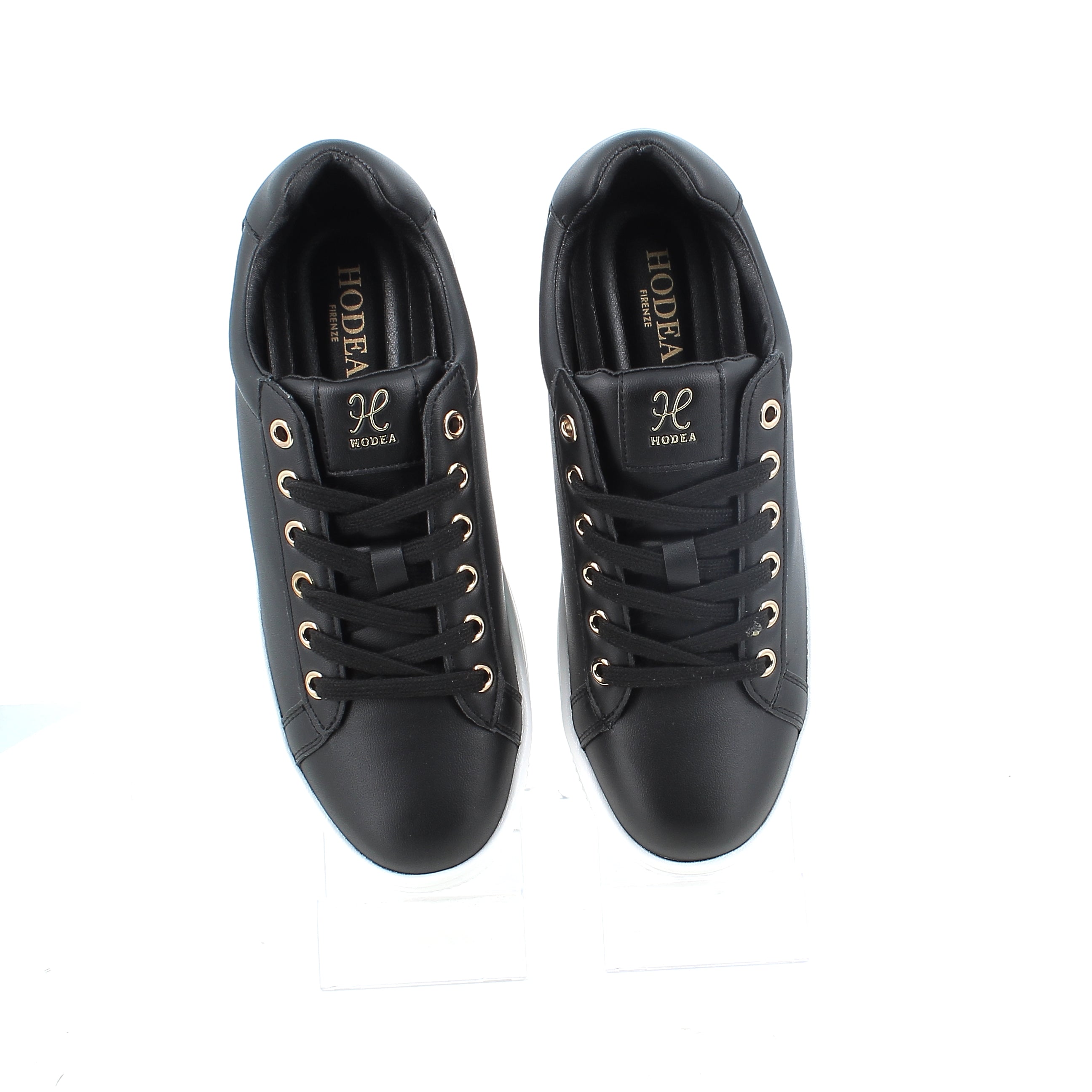 Buty damskie Hodea LILYBPA24 CZARNO-BIAŁE