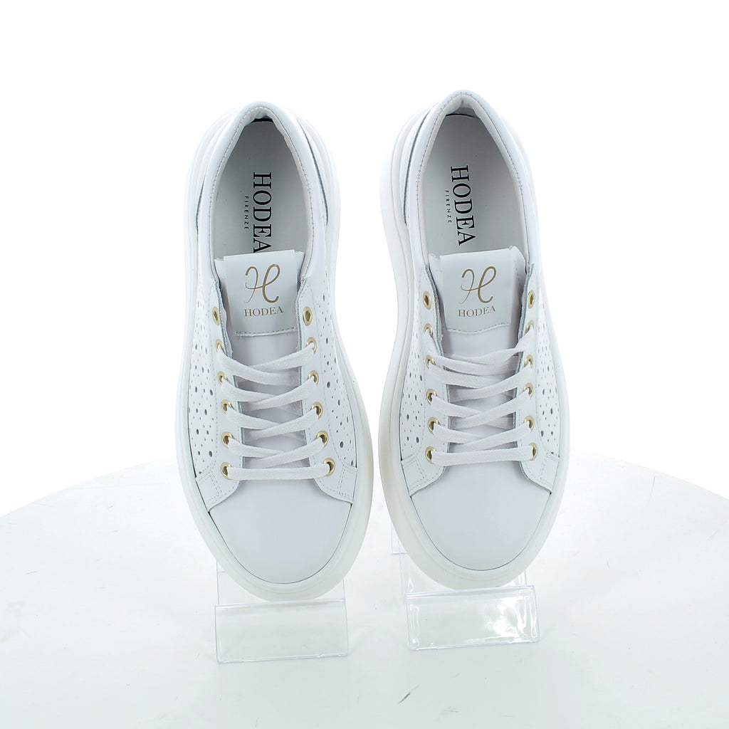 Buty damskie Hodea ERIKA01PSP25FORATO WHITE