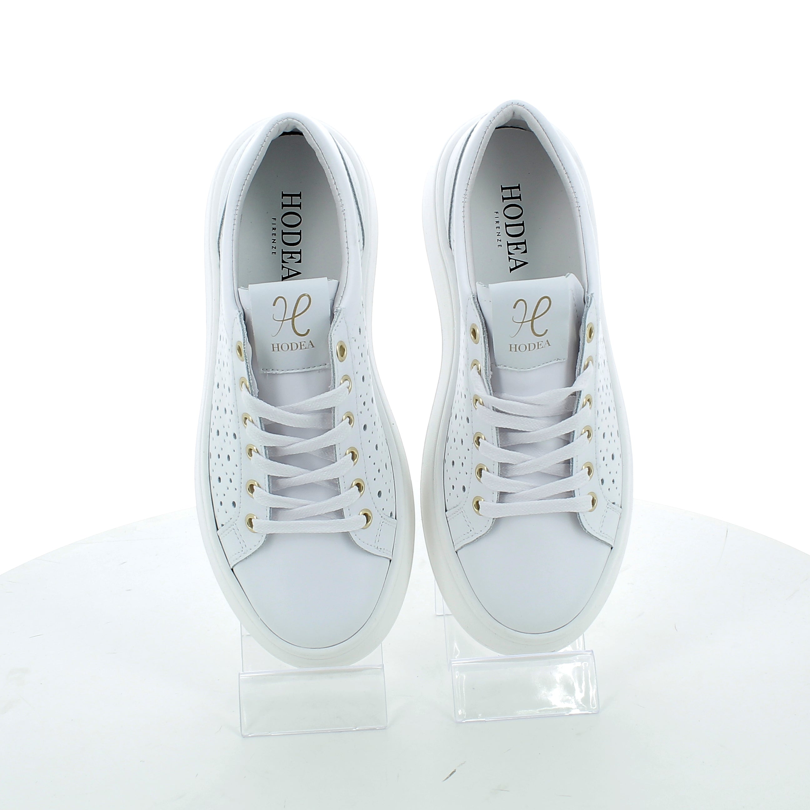 Buty damskie Hodea ERIKA01PSP25FORATO WHITE