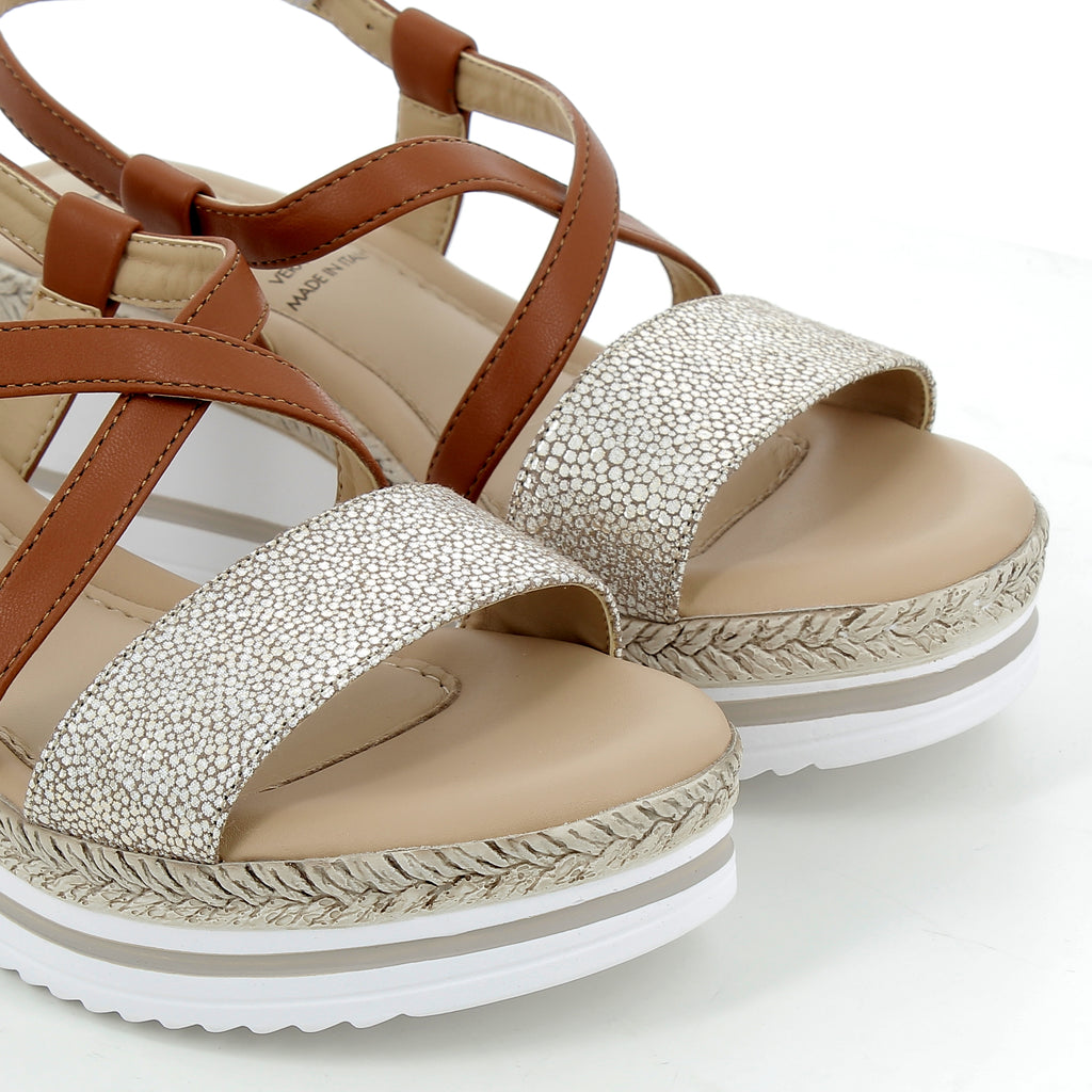 Hodea women's shoes 795109ISP25 BEIGE LEATHER 