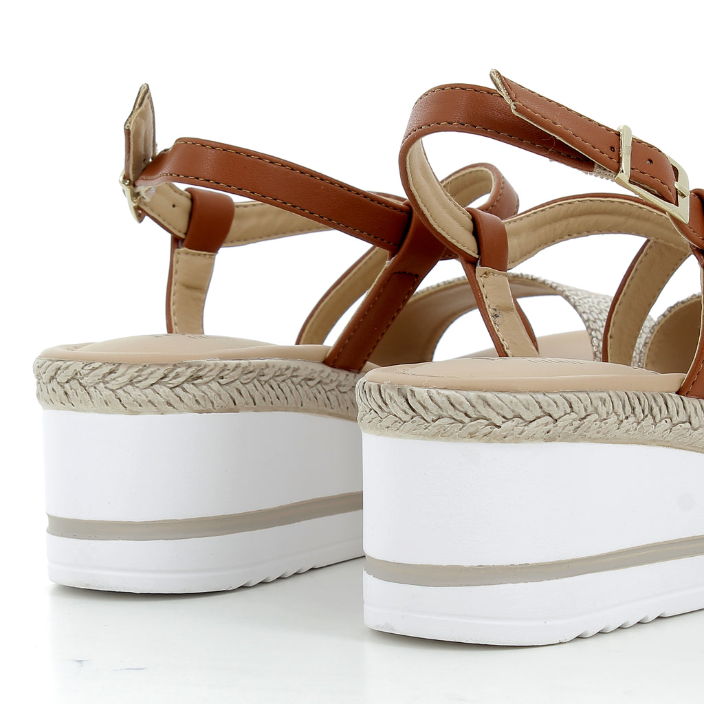 Hodea women's shoes 795109ISP25 BEIGE LEATHER 