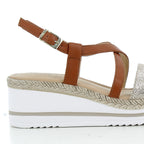 Hodea women's shoes 795109ISP25 BEIGE LEATHER 