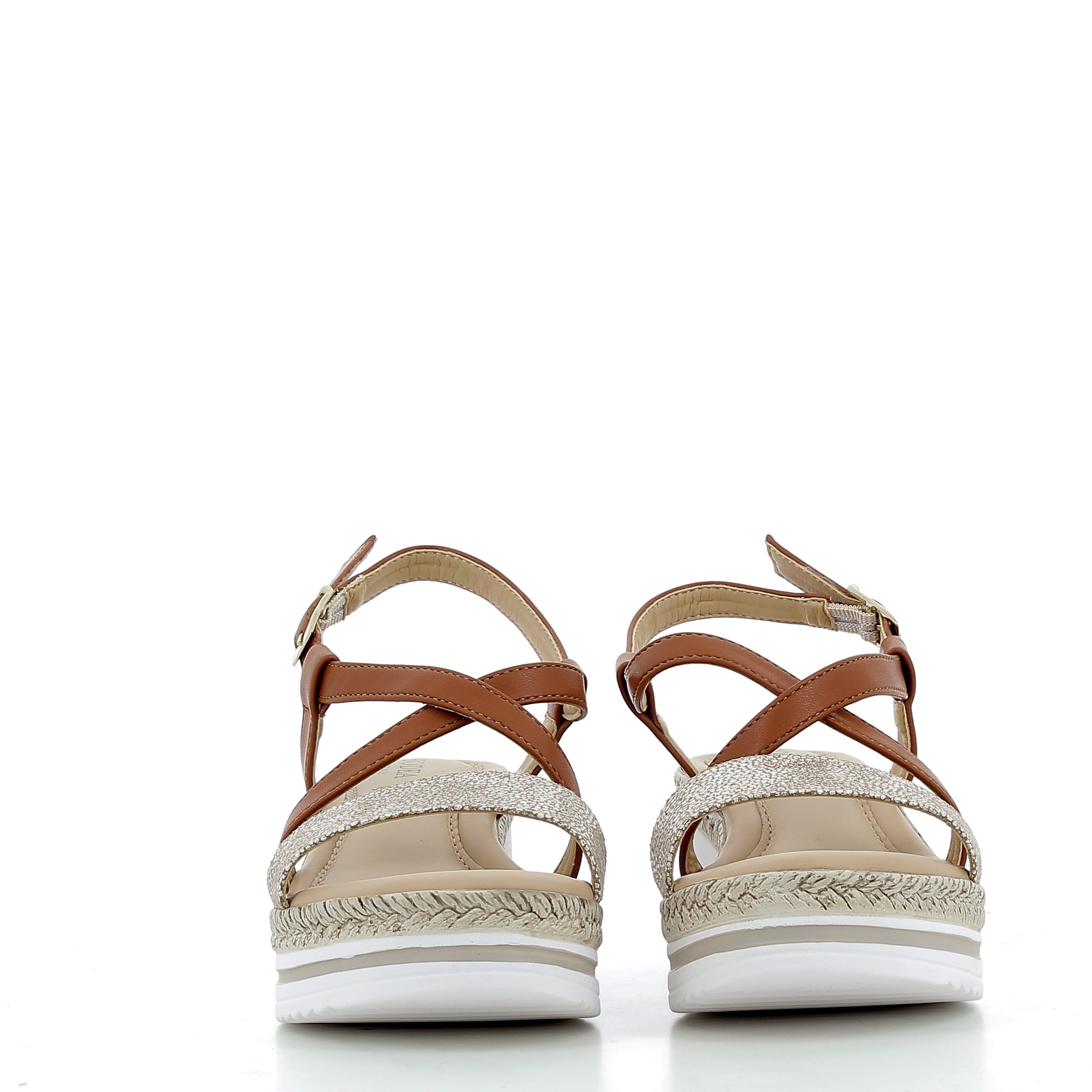 Hodea women's shoes 795109ISP25 BEIGE LEATHER 