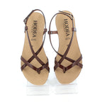 Hodea women's shoes 1823PLP25 CHOCOLATE