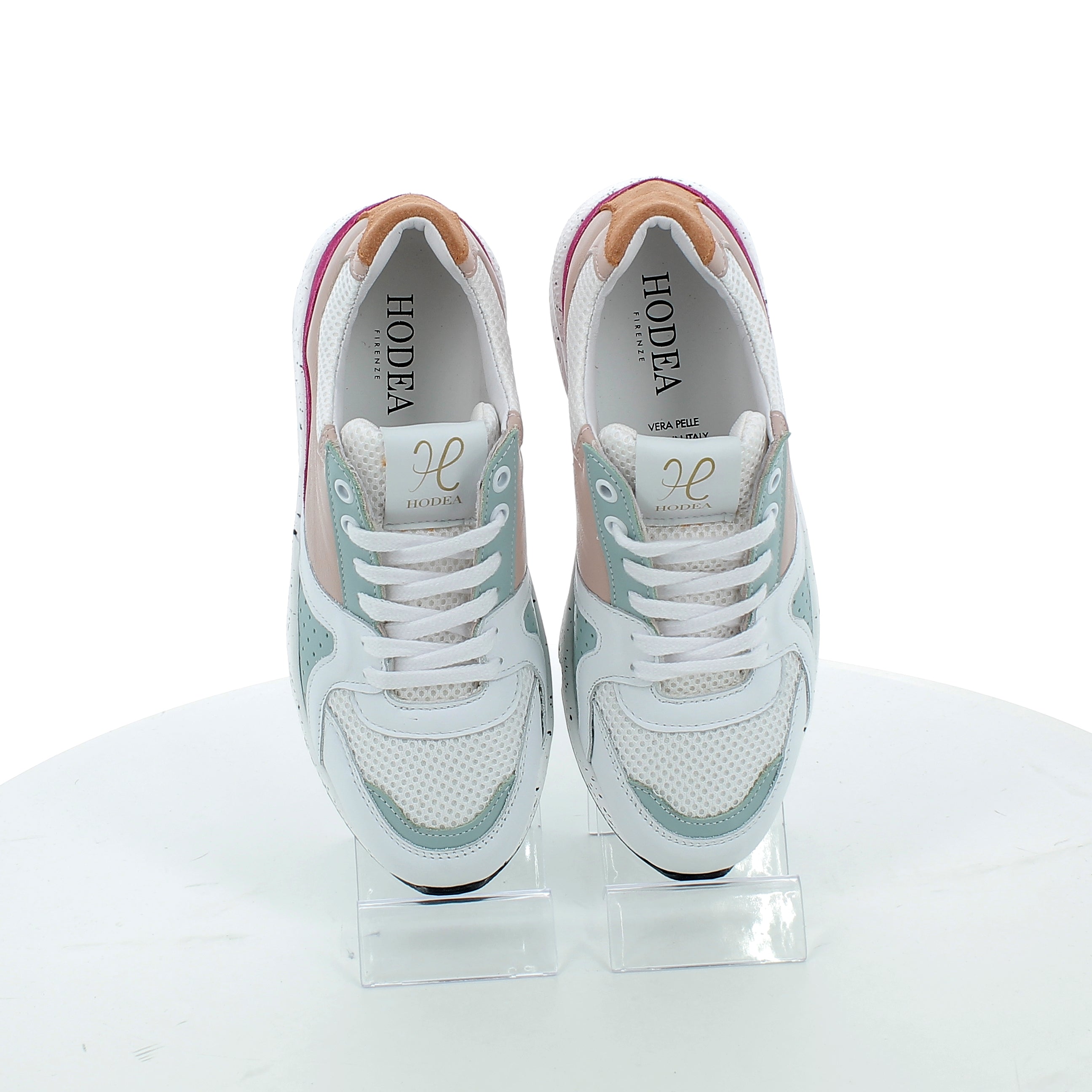 Hodea Sneakers Marika vera pelle Rosa