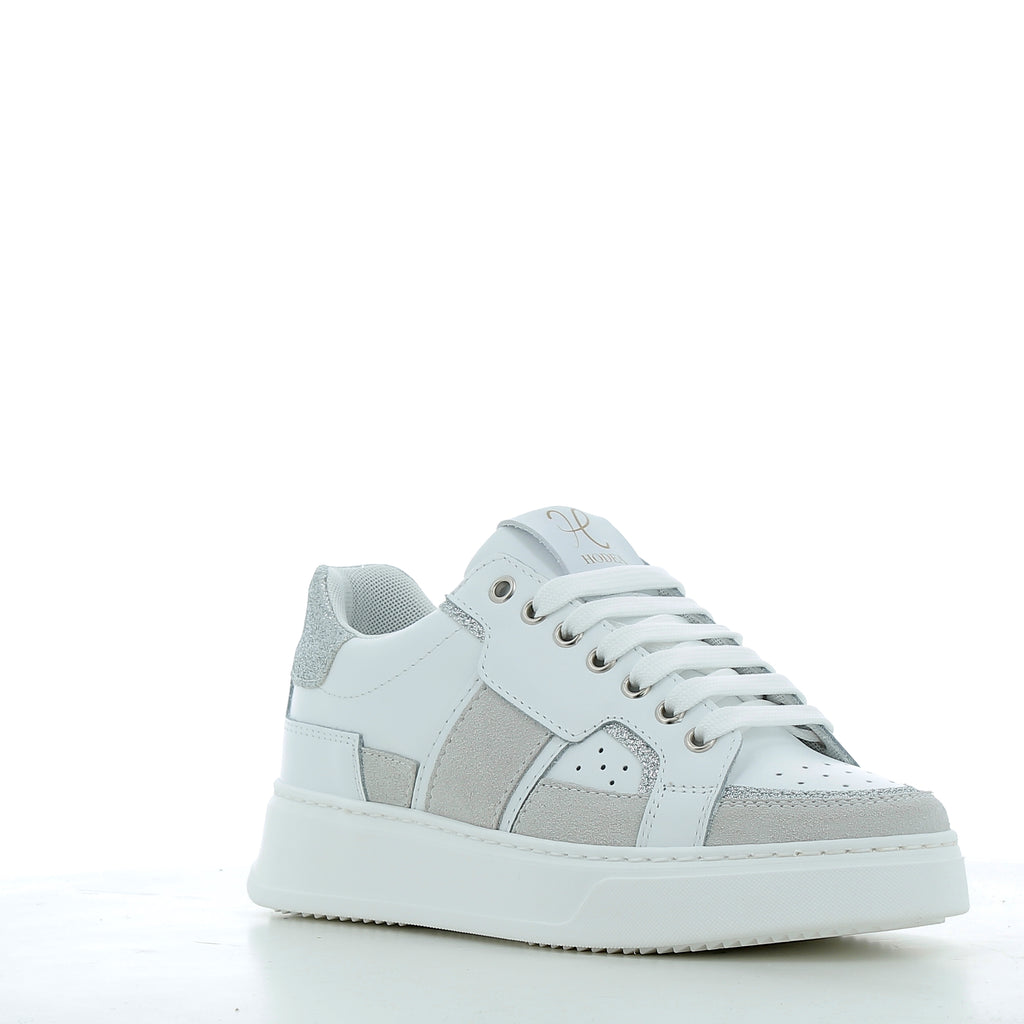 Buty damskie Hodea DR15BCP25 BIAŁO-SREBRNE 
