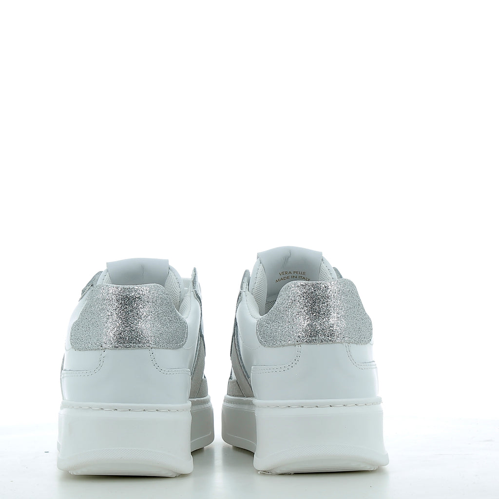 Buty damskie Hodea DR15BCP25 BIAŁO-SREBRNE 