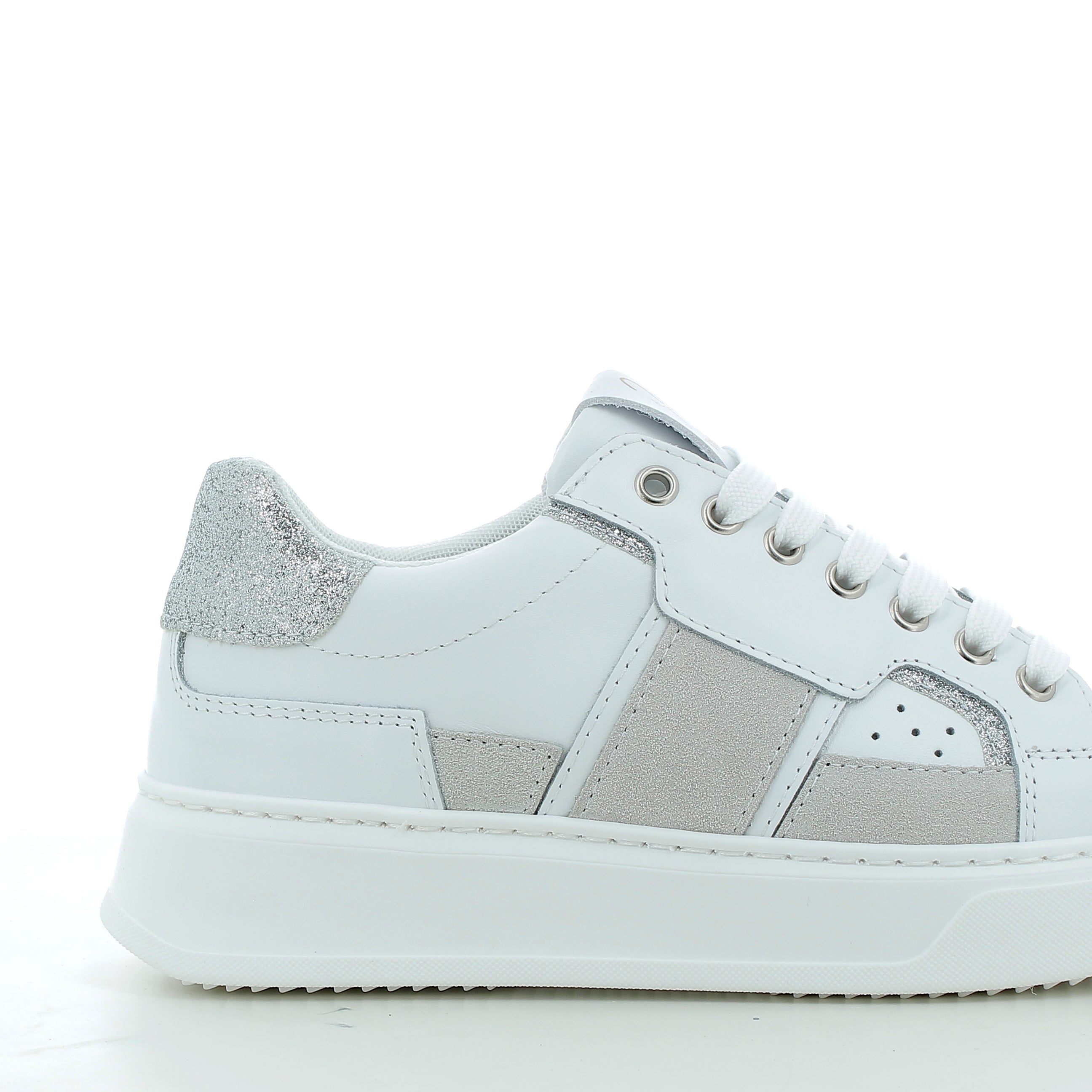 Buty damskie Hodea DR15BCP25 BIAŁO-SREBRNE 