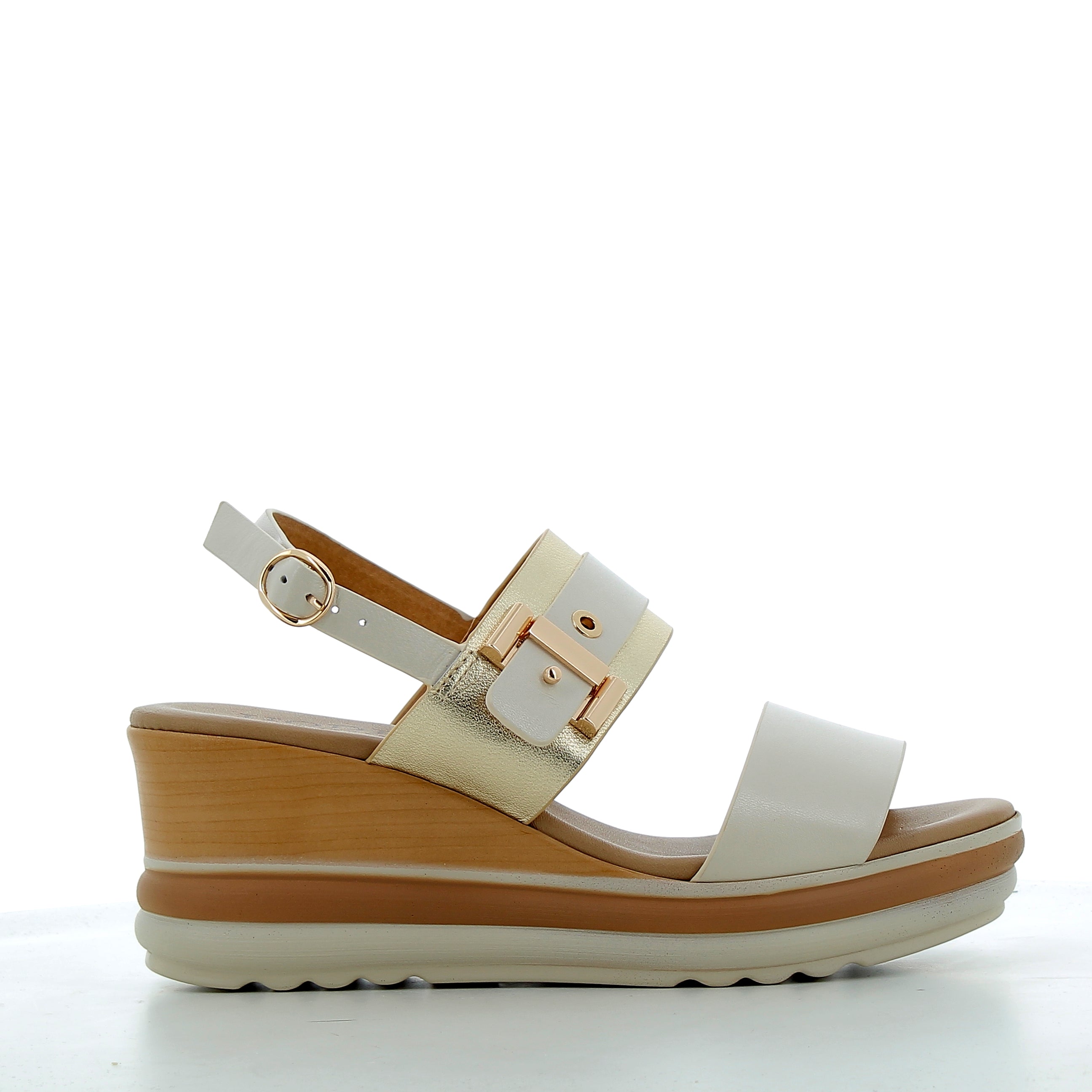 Hodea women's shoes 20238LRP25 IVORY PLATINUM