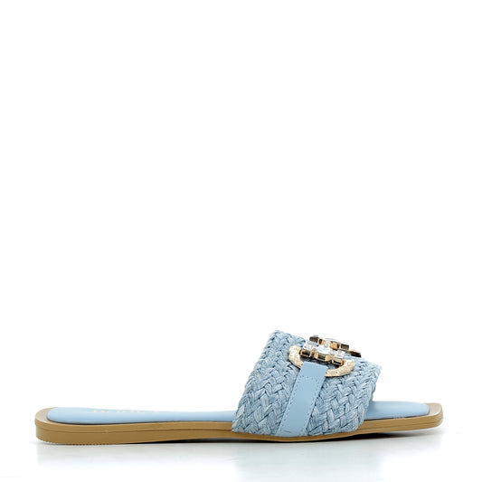 Scarpe Hodea donna 2520XSP25 RAFFIA CIELO
