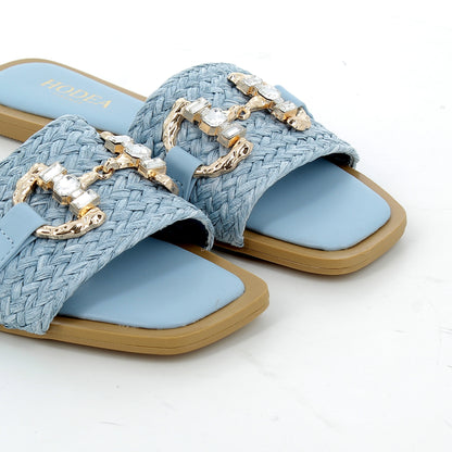 Scarpe Hodea donna 2520XSP25 RAFFIA CIELO