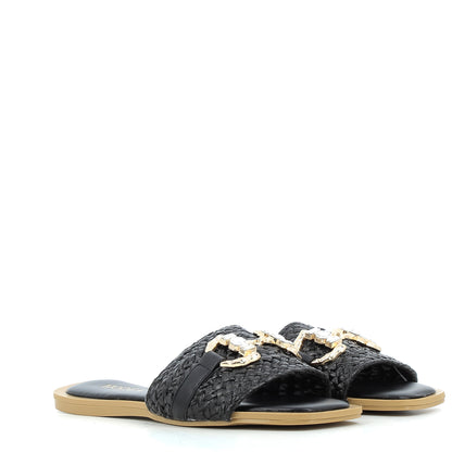 Scarpe Hodea donna 2520XSP25 RAFFIA NERO