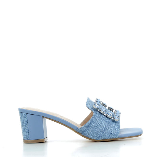 Scarpe Hodea donna 25107XSP25 RAFFIA AZZURRO