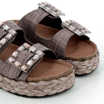 Scarpe Hodea donna 25178XSP25 RAFFIA BRONZO