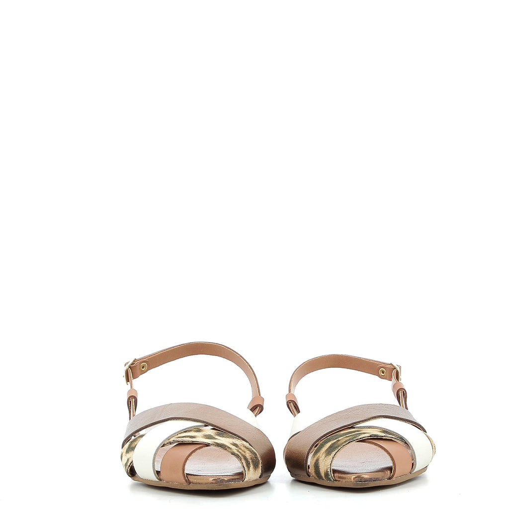 Hodea women's shoes PATTY02MIP25CUOIO LATTE
