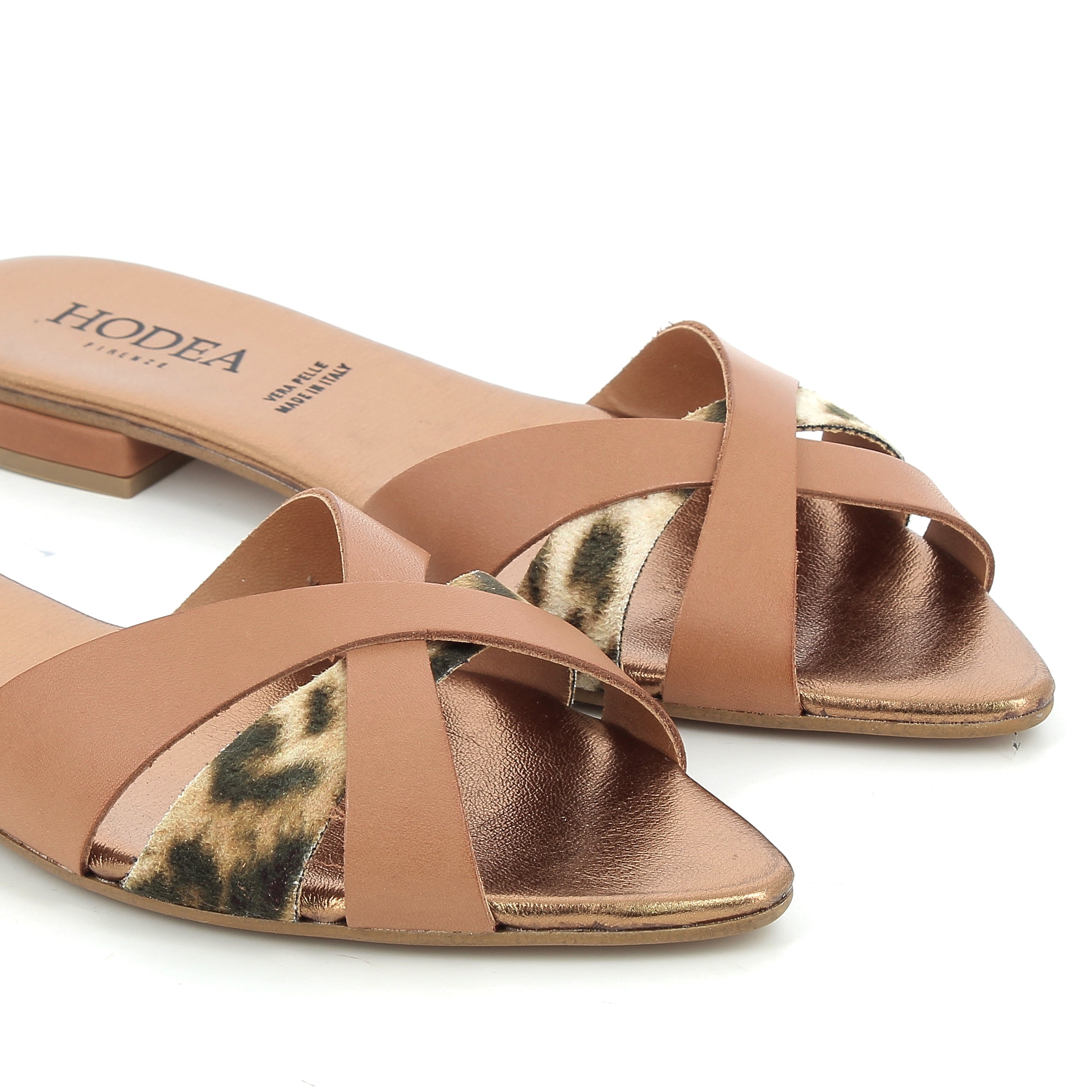 Hodea women's shoes PATTY03MIP25 SPOTTED LEATHER