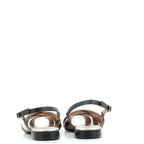 Hodea women's shoes PATTY02MIP25VIT BLACK BRONZ