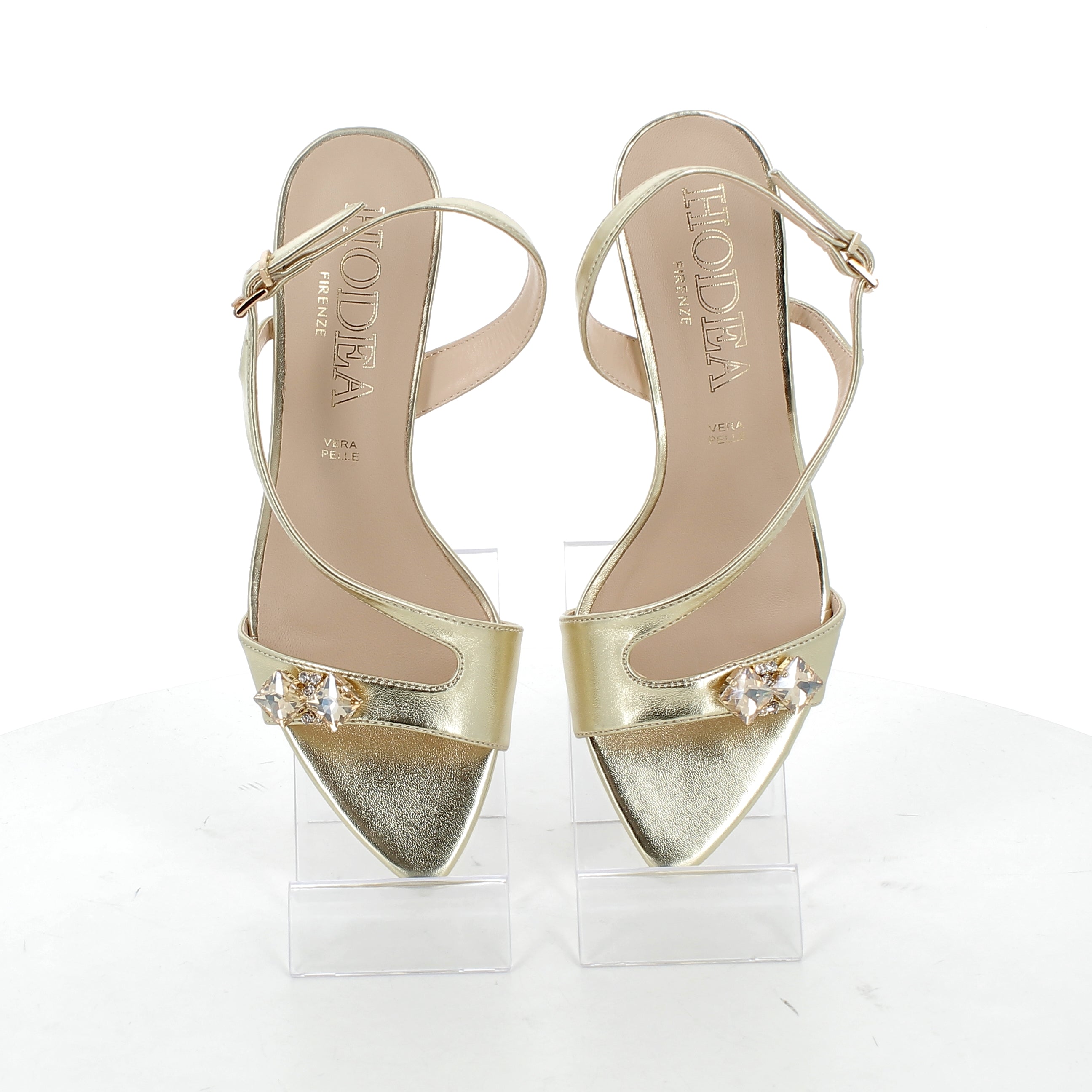 Hodea Jessica Platinum Sandals