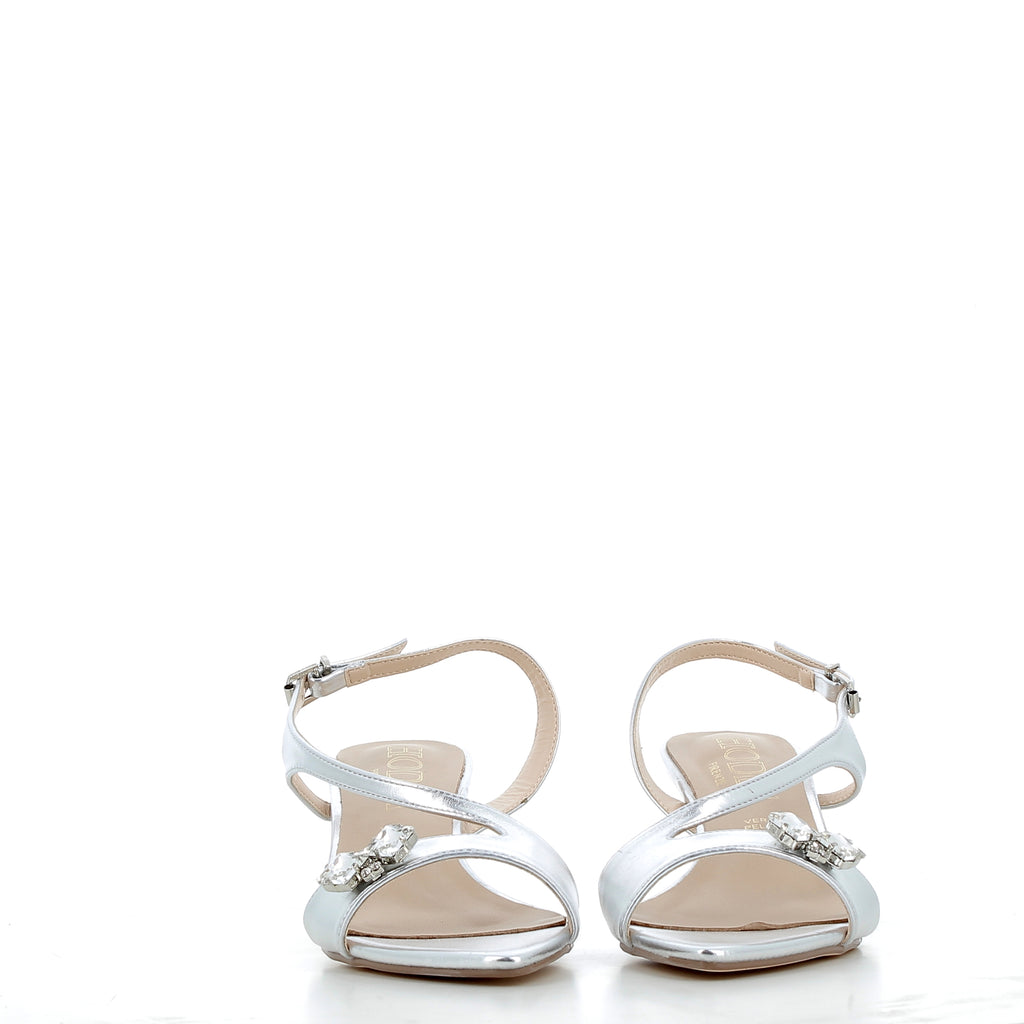 Hodea Jessica Silver Sandals