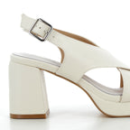 Hodea Ludovica Cream Sandals