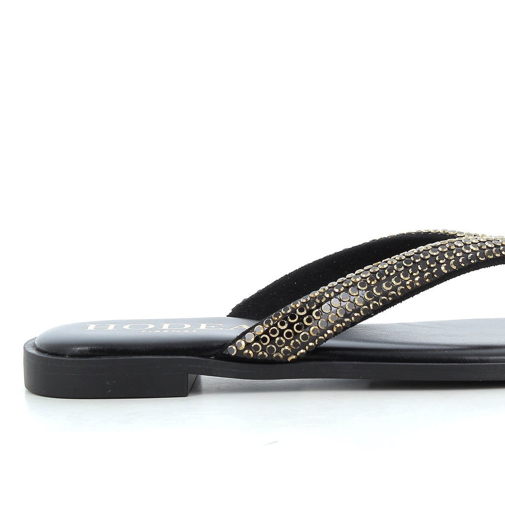 Hodea Lucilla Black Slippers