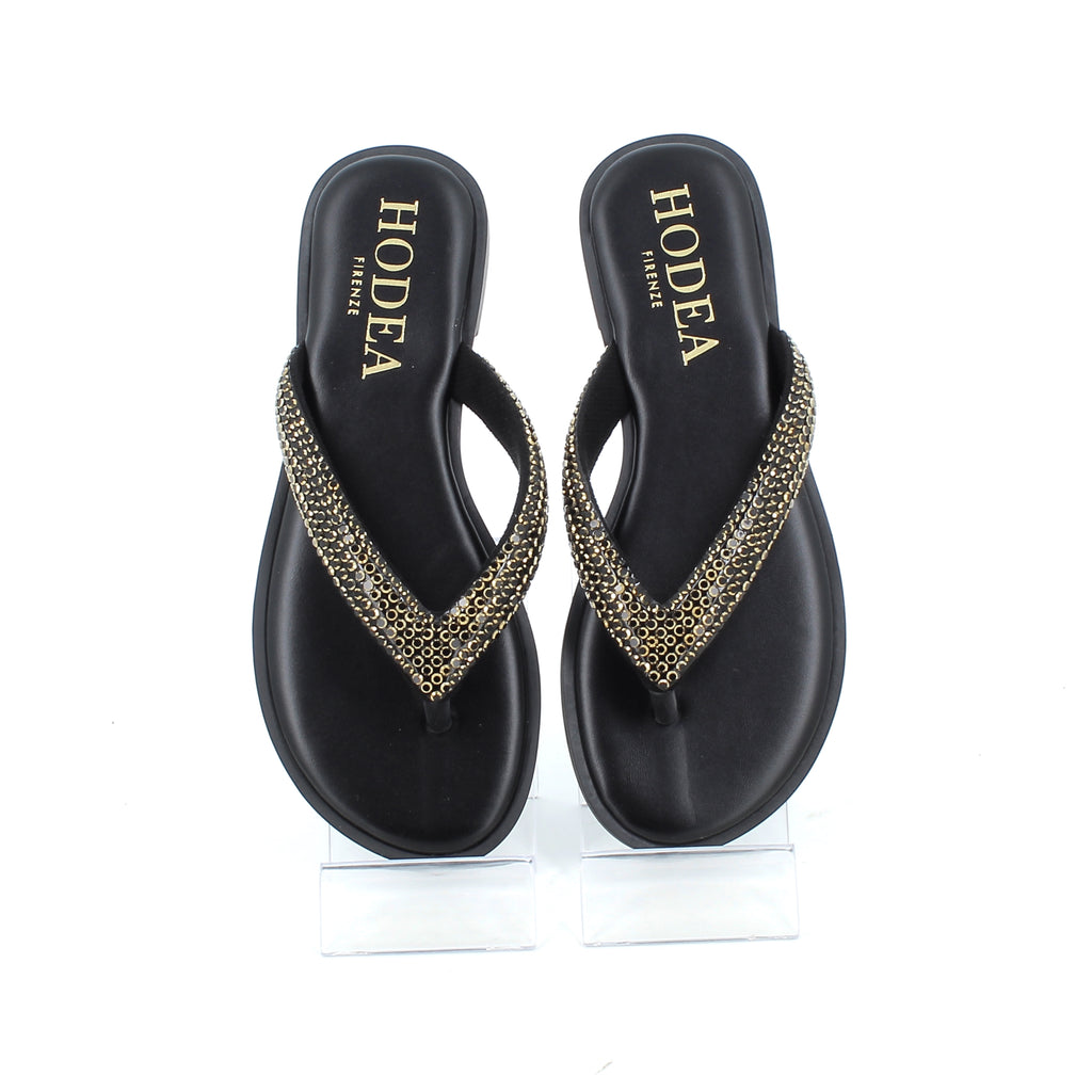 Hodea Lucilla Black Slippers