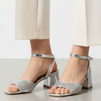 Hodea Clarissa Silver Sandals
