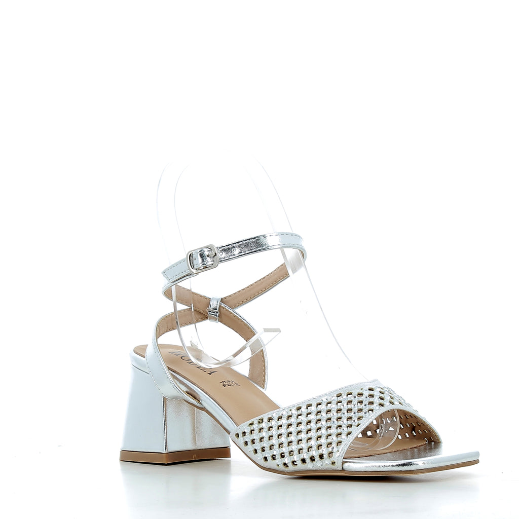Hodea Clarissa Silver Sandals