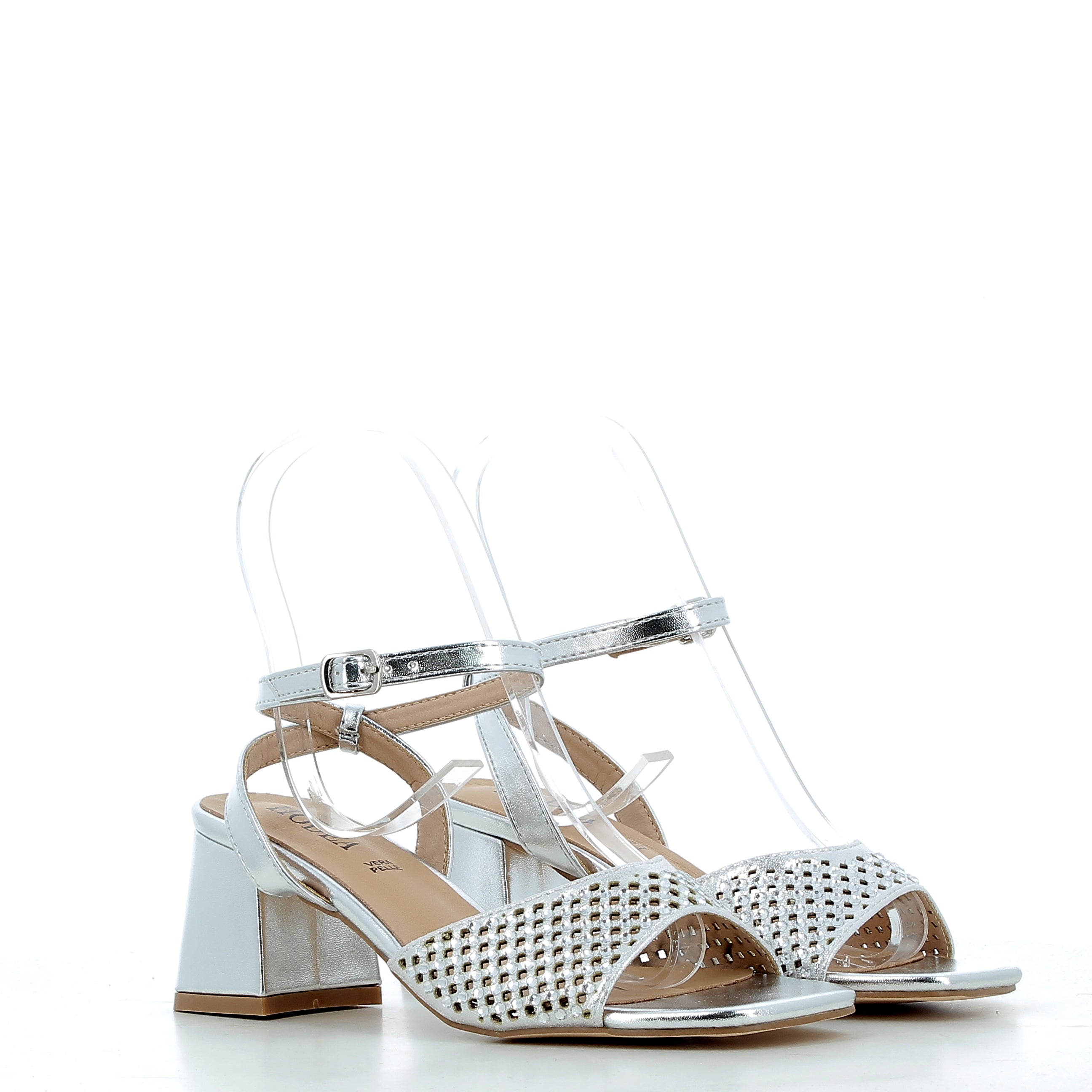Hodea Clarissa Silver Sandals