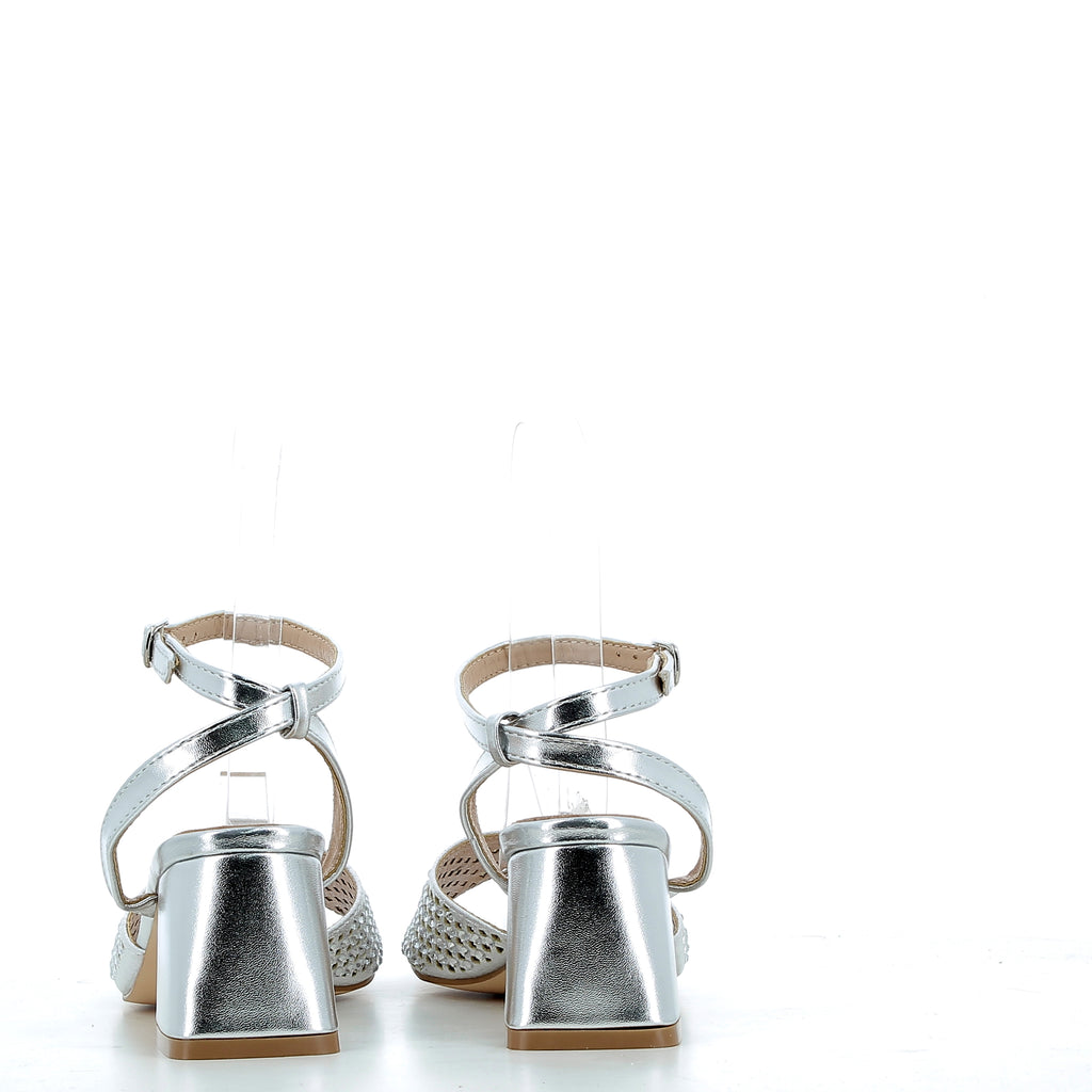 Hodea Clarissa Silver Sandals