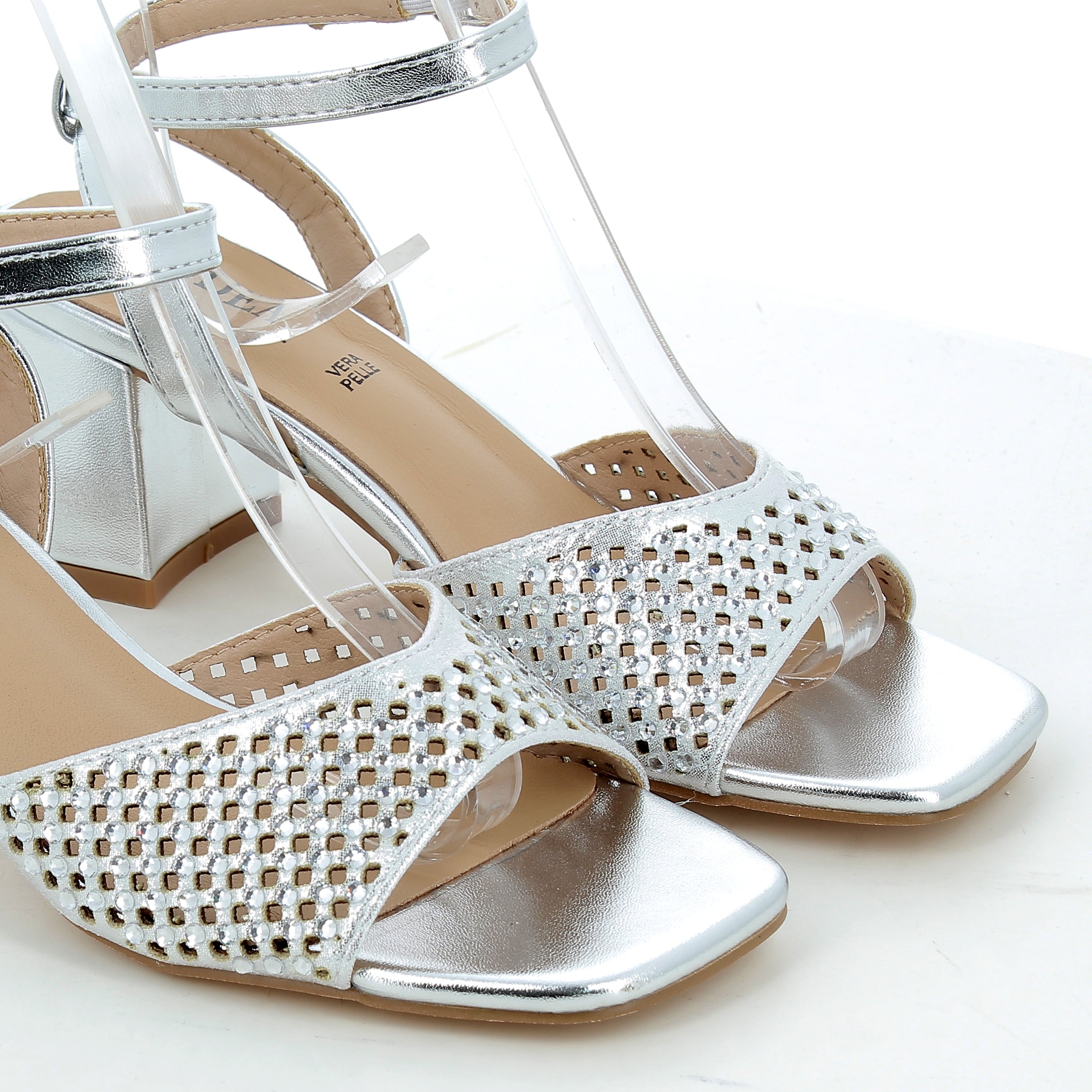 Hodea Clarissa Silver Sandals