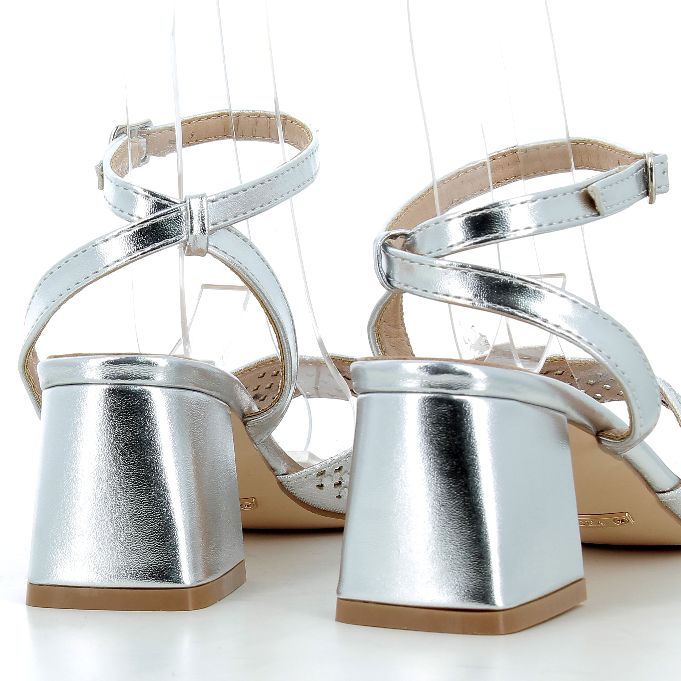 Hodea Clarissa Silver Sandals