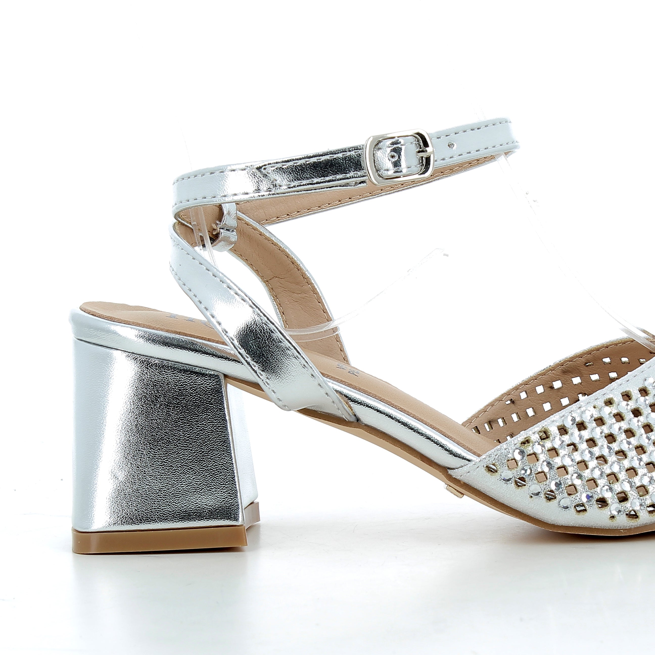 Hodea Clarissa Silver Sandals