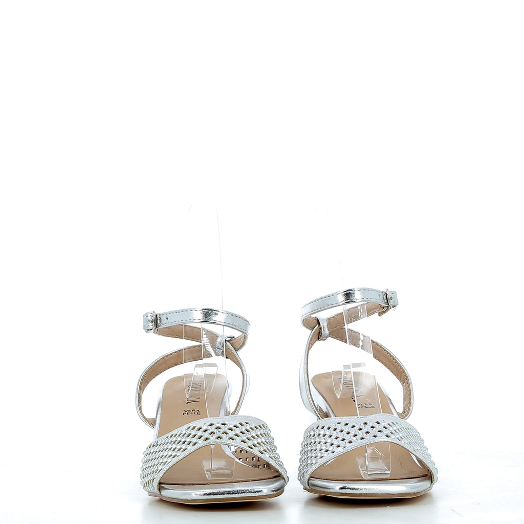 Hodea Clarissa Silver Sandals