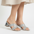 Hodea Zaira Silver Sandals