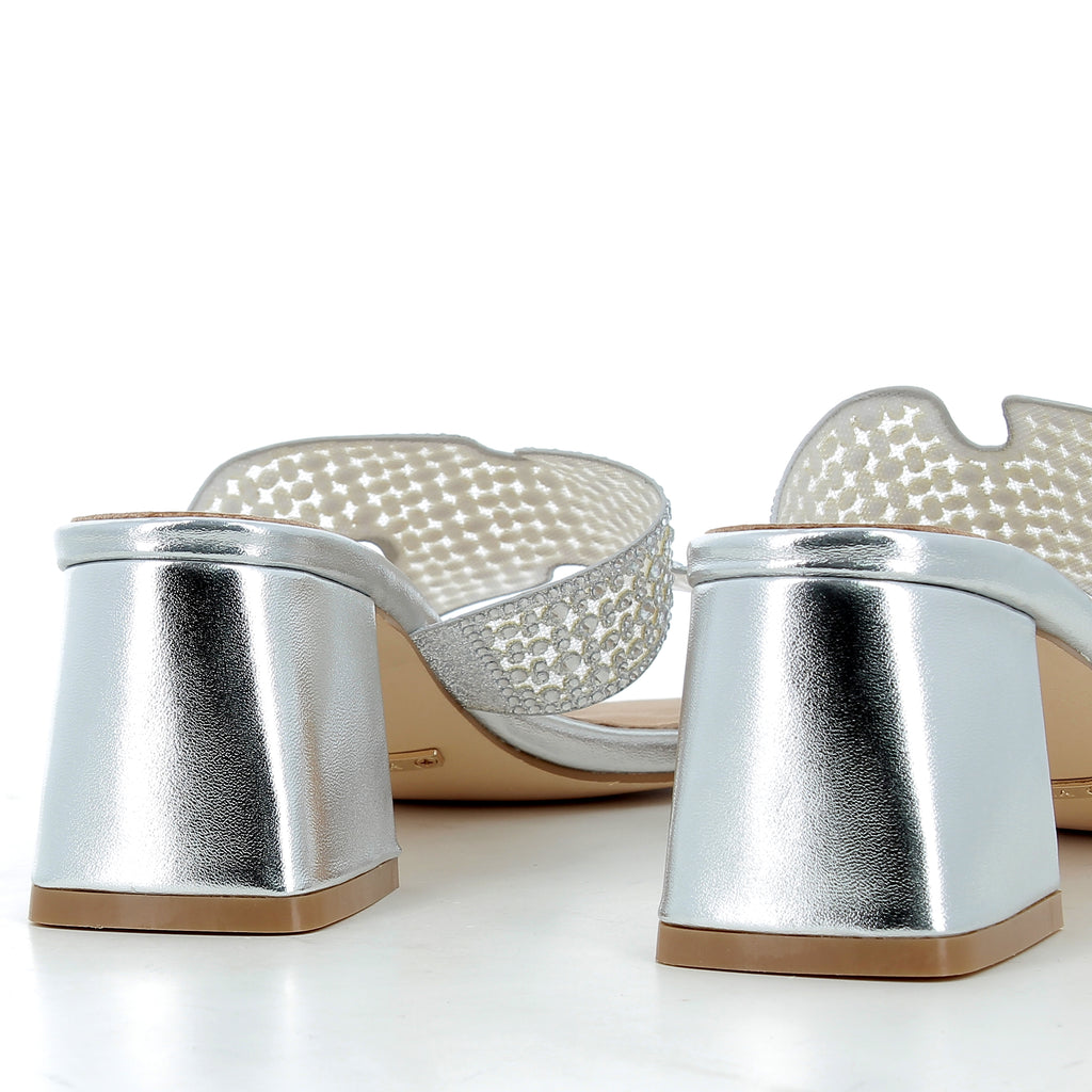 Hodea Zaira Silver Sandals