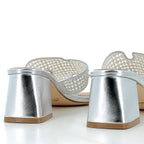 Hodea Zaira Silver Sandals