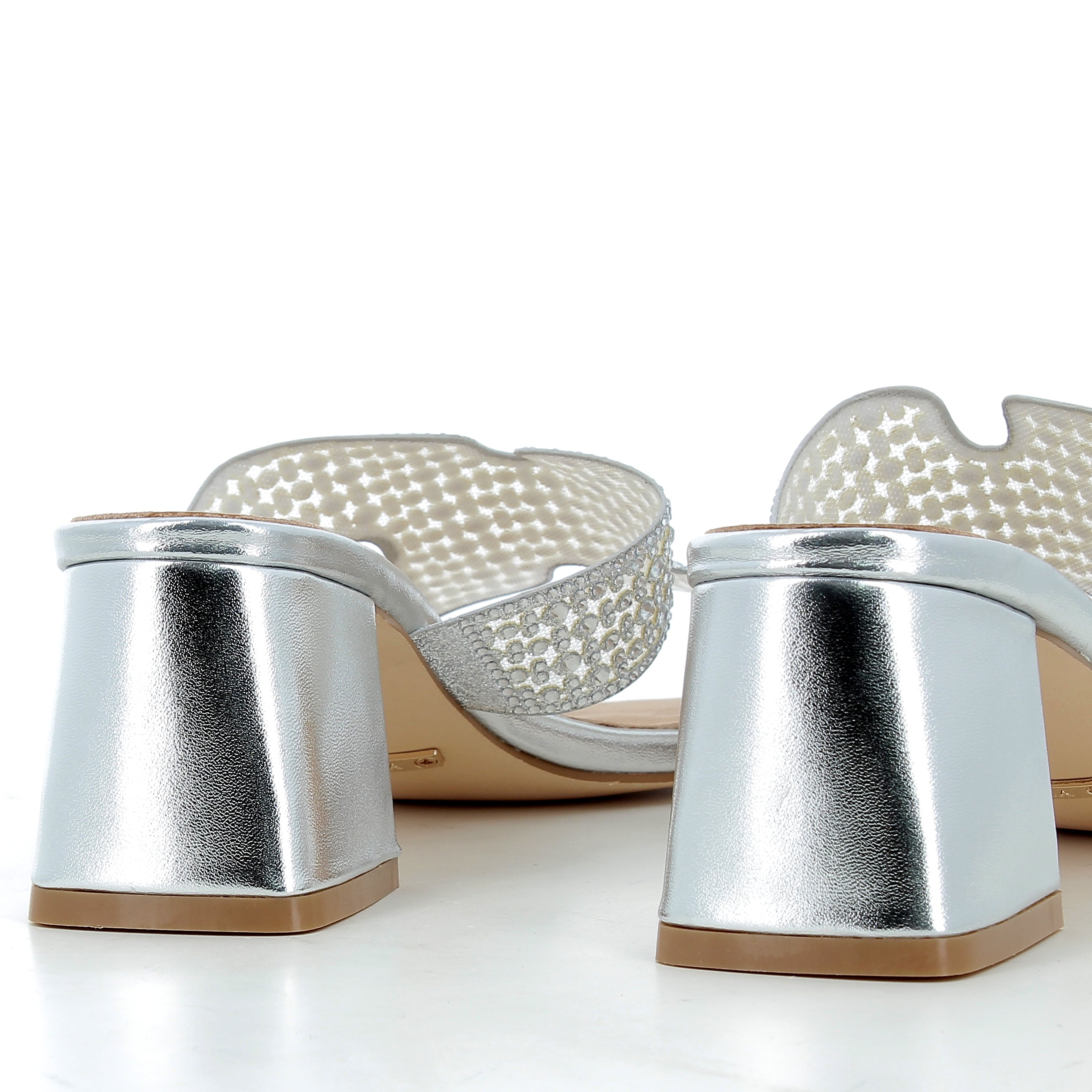 Hodea Zaira Silver Sandals