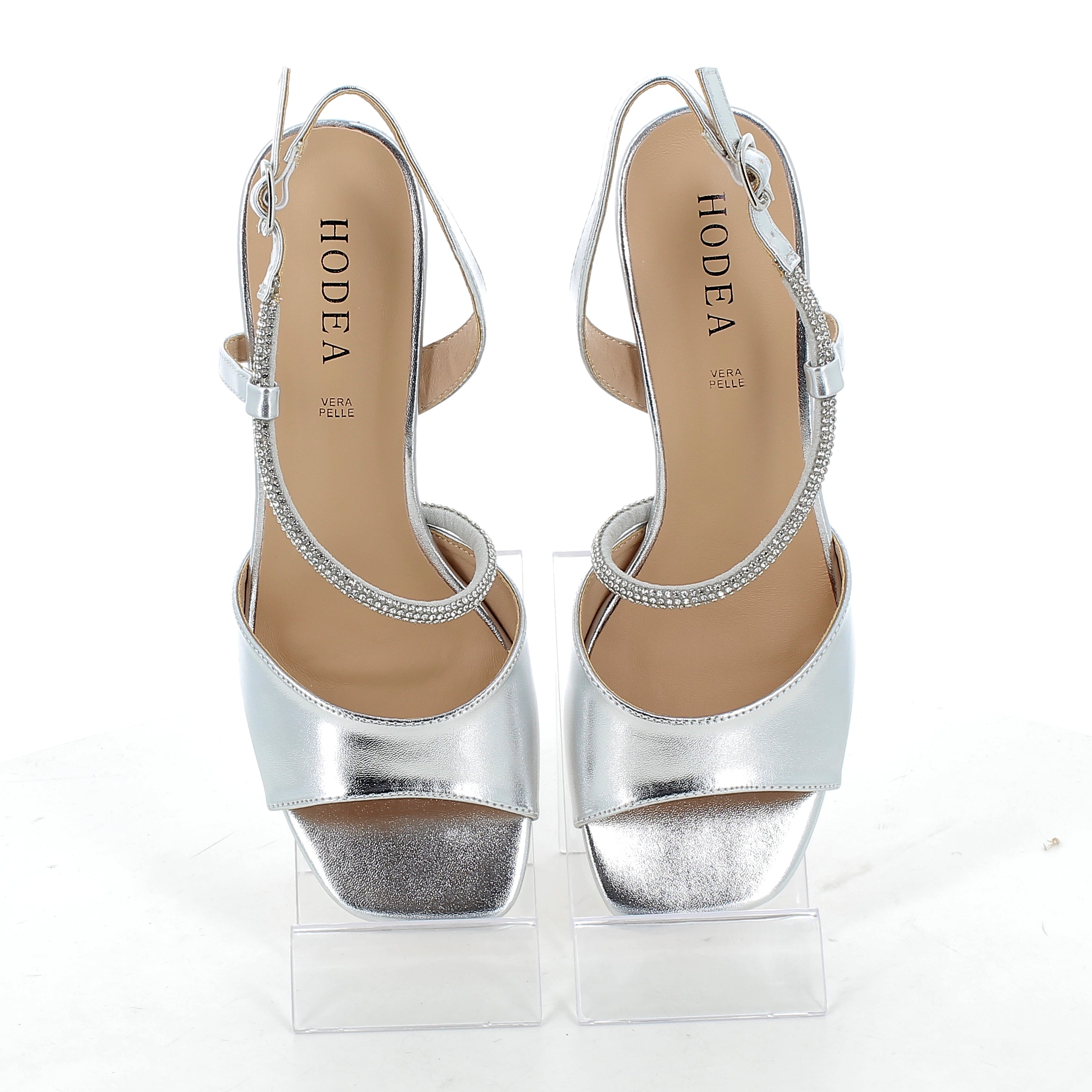 Hodea Sandals White Silver