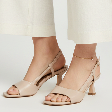 Hodea Dafne Nude Sandals