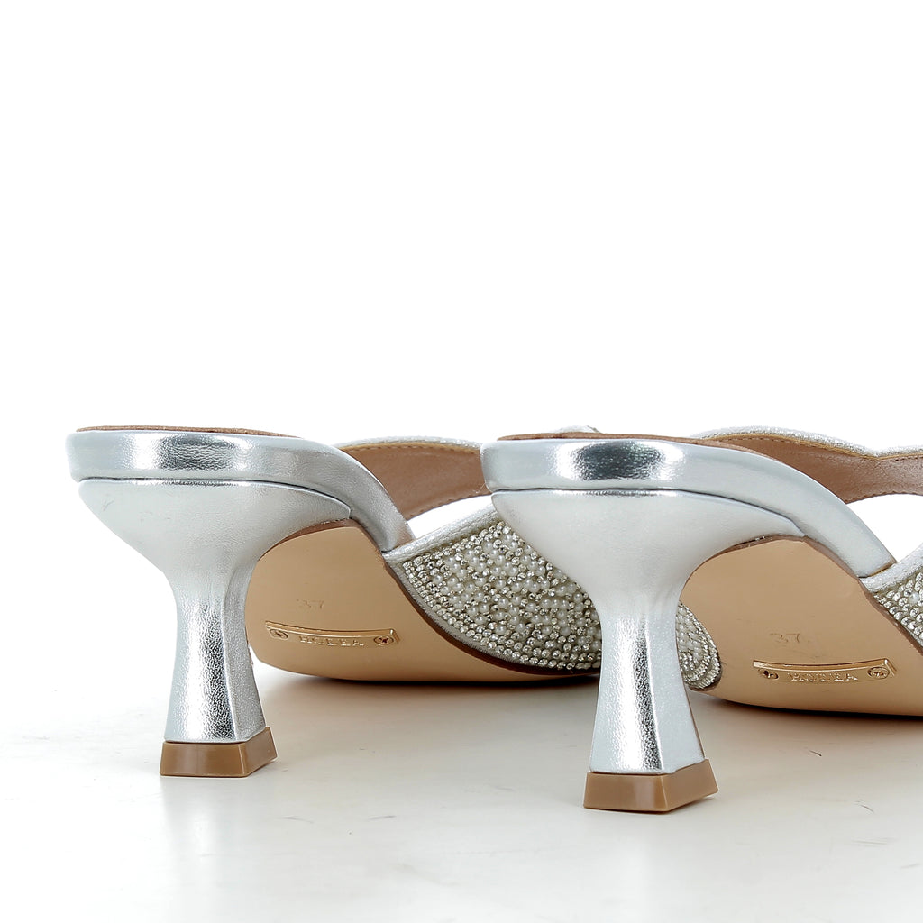 Hodea Ginevra Silver Sandals