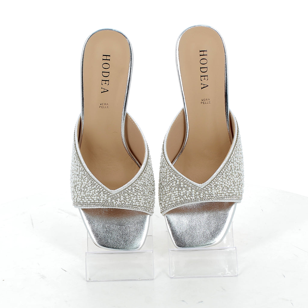 Hodea Ginevra Silver Sandals