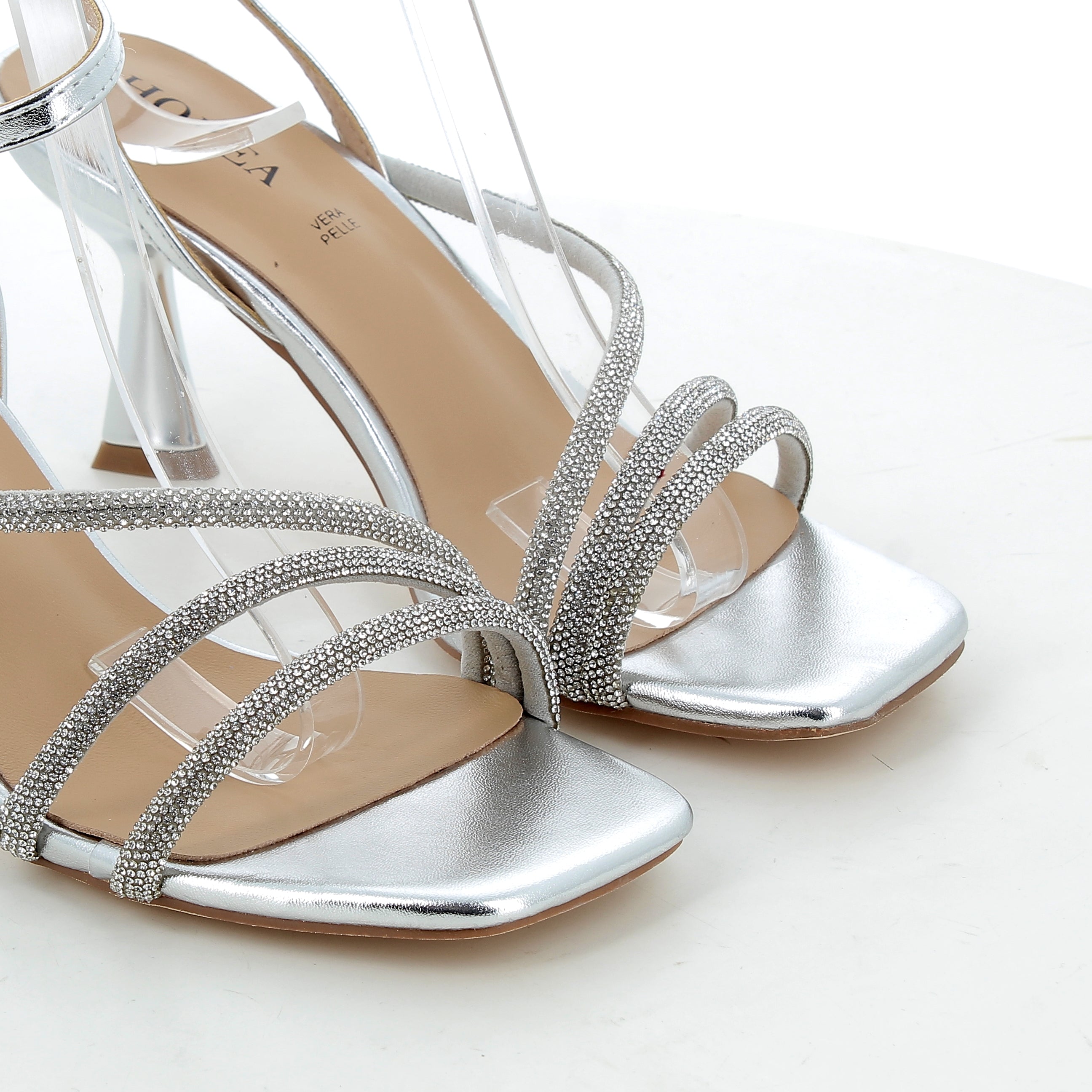 Hodea Mariangela Silver Sandals