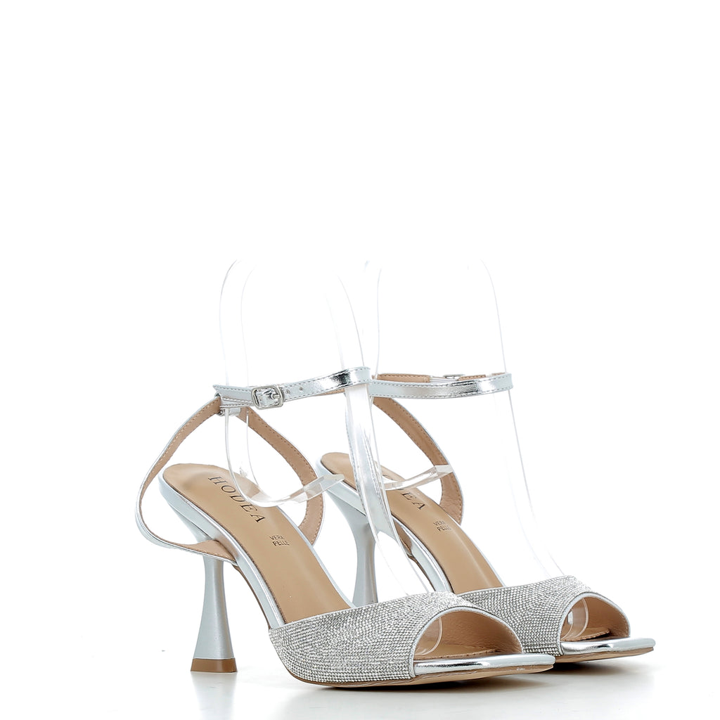 Hodea Samira Silver Sandals