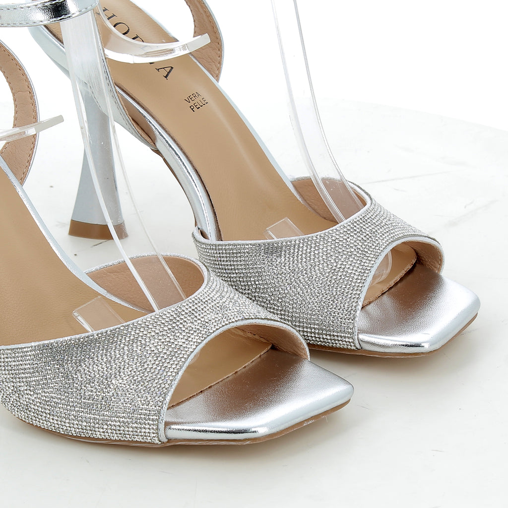 Hodea Samira Silver Sandals