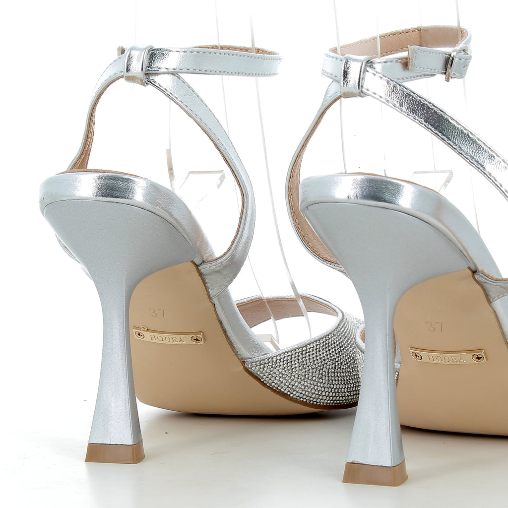 Hodea Samira Silver Sandals